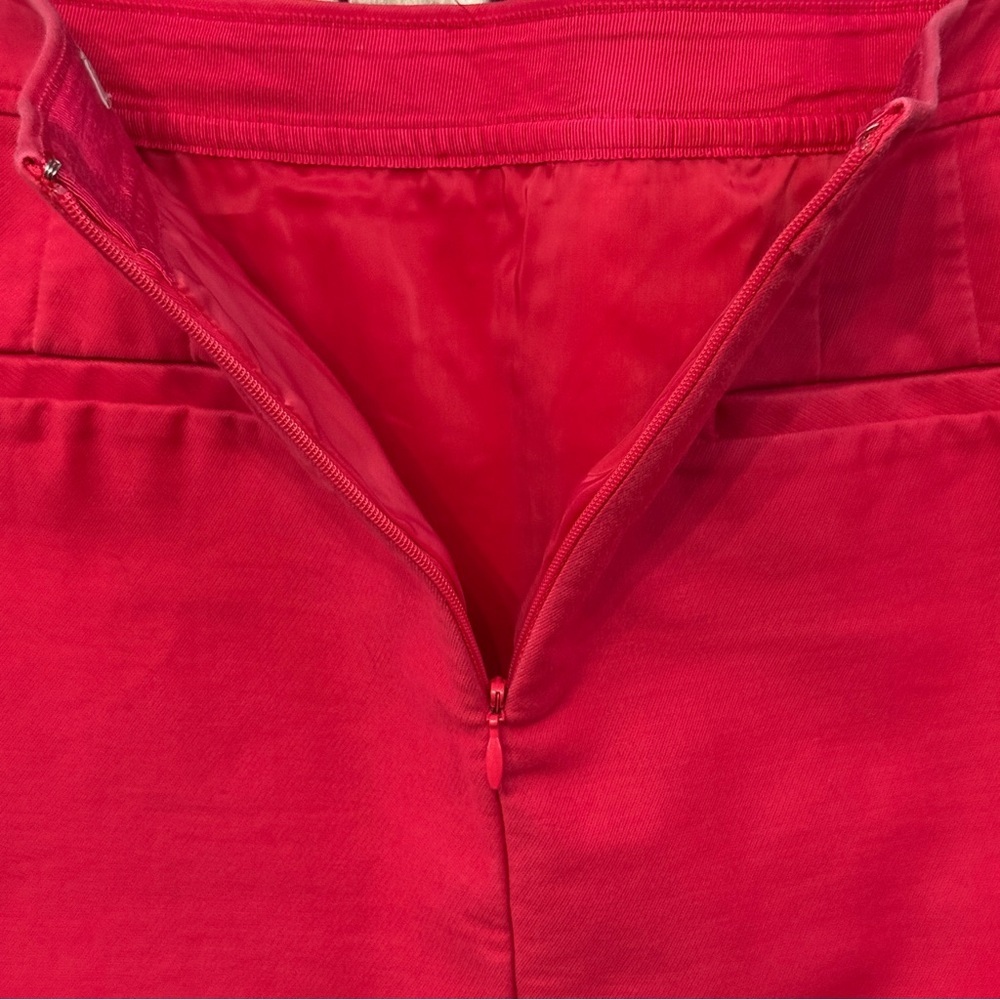 J.Crew Red Nautical Cotton Skirt with Gold Buttons Size 4 - Picture 4 of 7